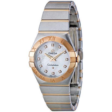 omega constellation ladies mother of pearl